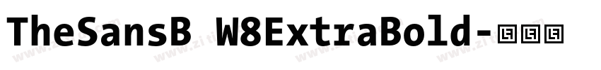 TheSansB W8ExtraBold字体转换